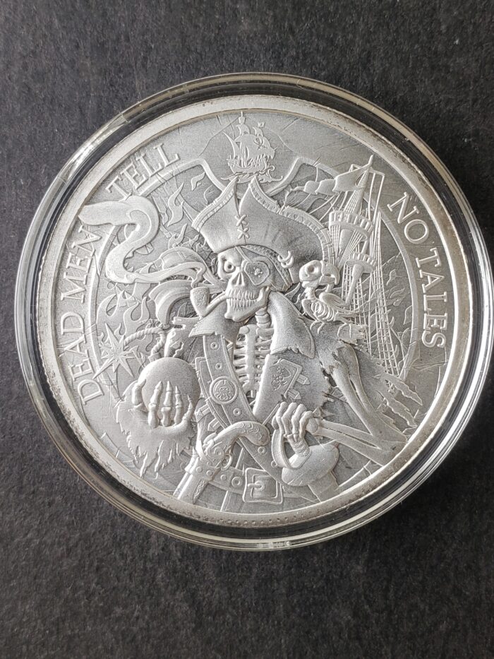 1oz Silver Pirate Round - Image 2