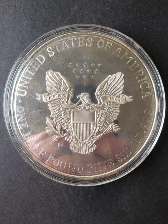 1990 Proof 8.055oz Silver Walker Round at Spot - Image 2