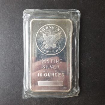 Sunshine Minting 10oz Silver Eagle Bar in Plastic