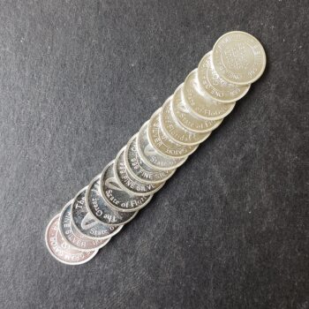 Lot of 14 1 gram Silver Rounds