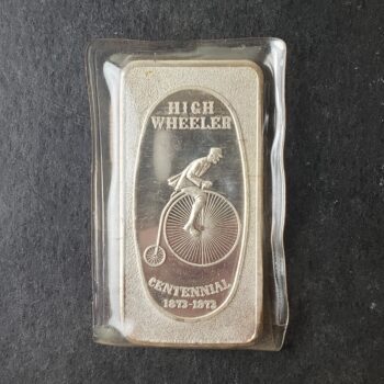 1973 Great Lakes Mint 1oz Silver High Wheeler Bar