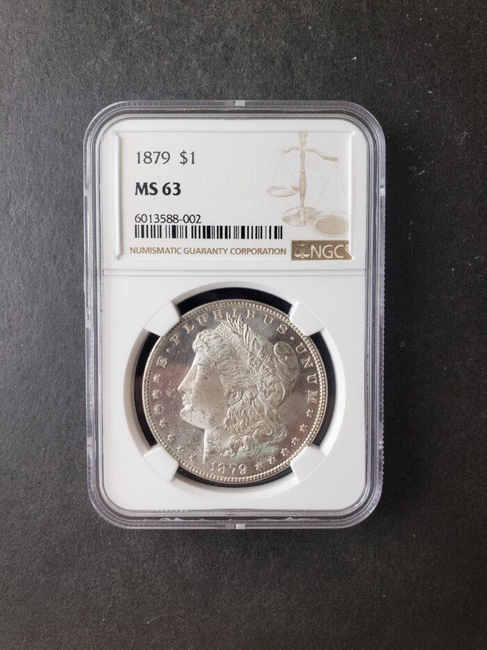 1879 $1 Morgan Silver Dollar NGC MS63