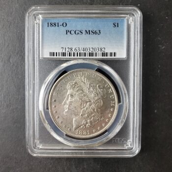 1881 O $1 Morgan Silver Dollar PCGS MS63
