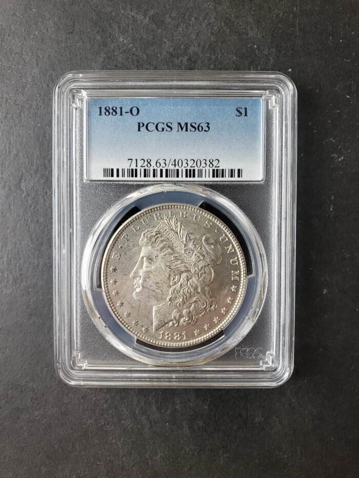 1881 O $1 Morgan Silver Dollar PCGS MS63