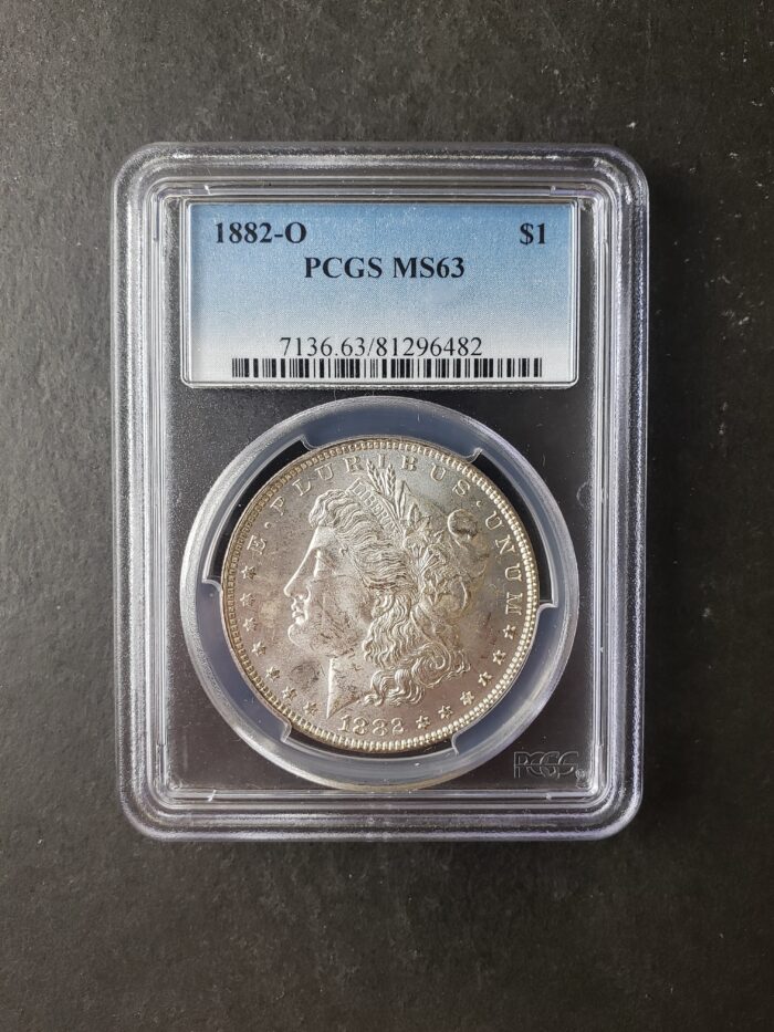 1882 O $1 Morgan Silver Dollar PCGS MS63