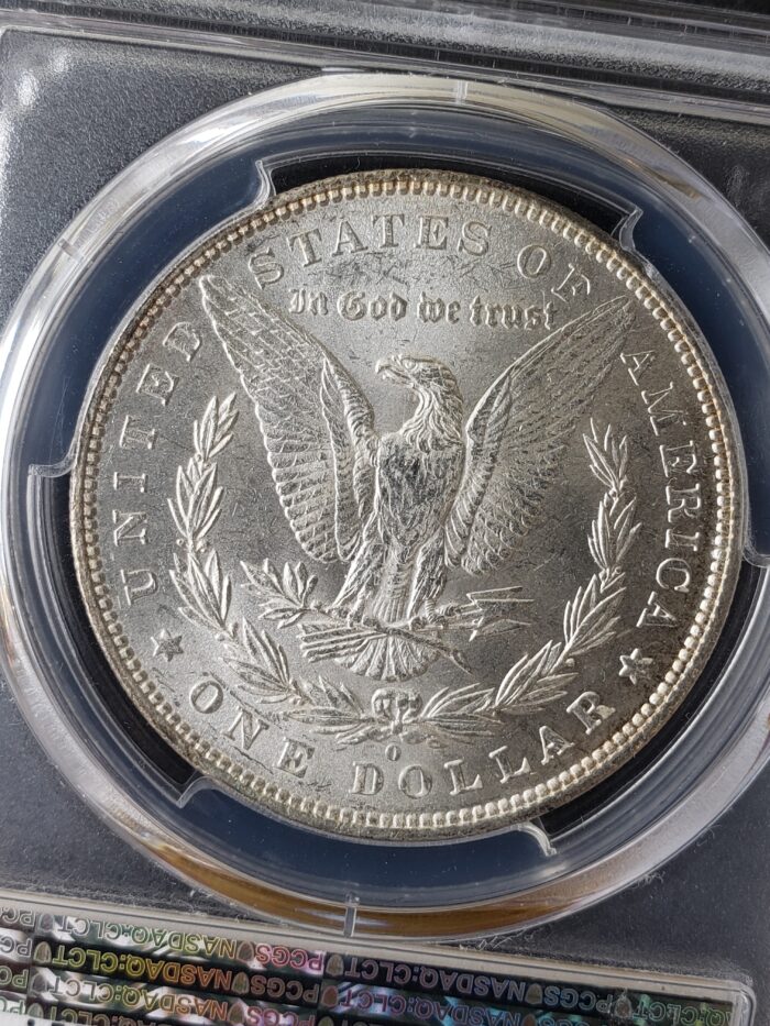 1879 O $1 Morgan Silver Dollar PCGS MS63 - Image 3