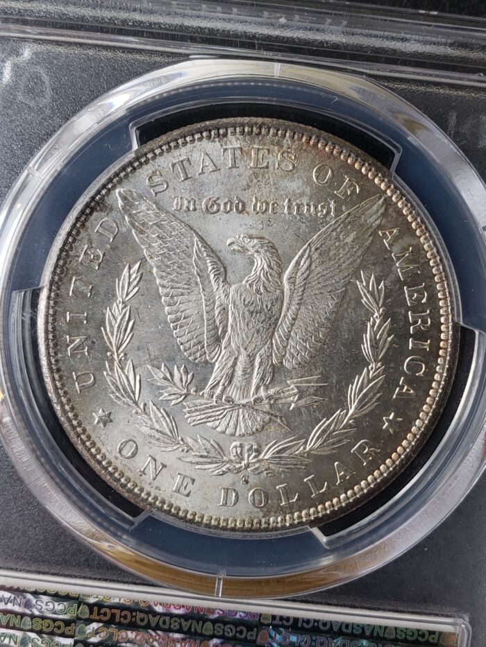 1897 S $1 Morgan Silver Dollar PCGS MS63 - Image 3