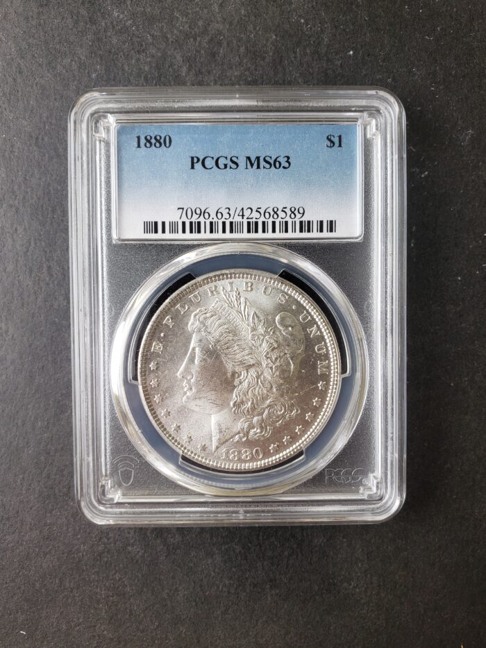 1880 $1 Morgan Silver Dollar PCGS MS63