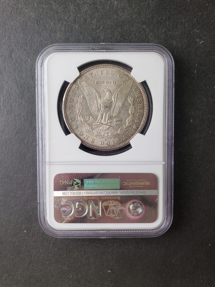 1887 S $1 Morgan Silver Dollar NGC MS63 - Image 4