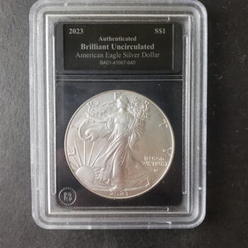 2023 $1 American Silver Eagle Dollar in a Slab