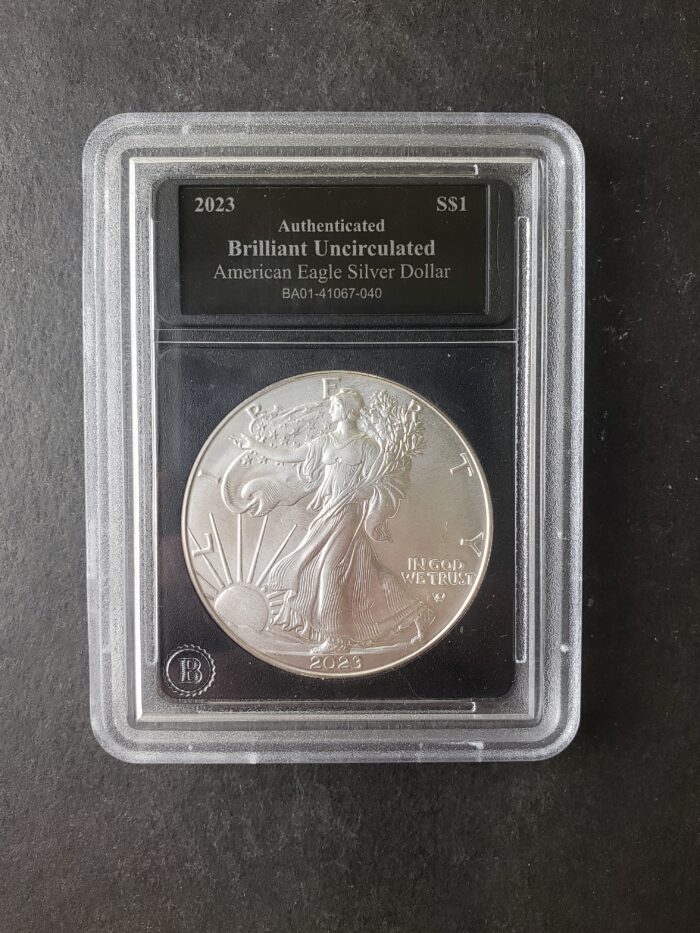 2023 $1 American Silver Eagle Dollar in a Slab