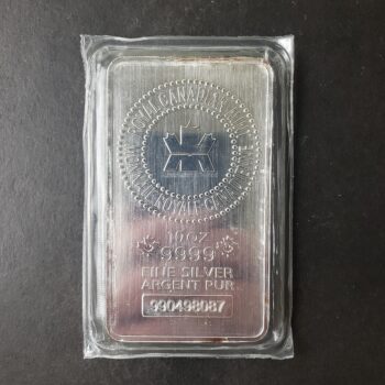Royal Canadian Mint 10oz Silver Bar in Plastic at $2/oz Over Spot