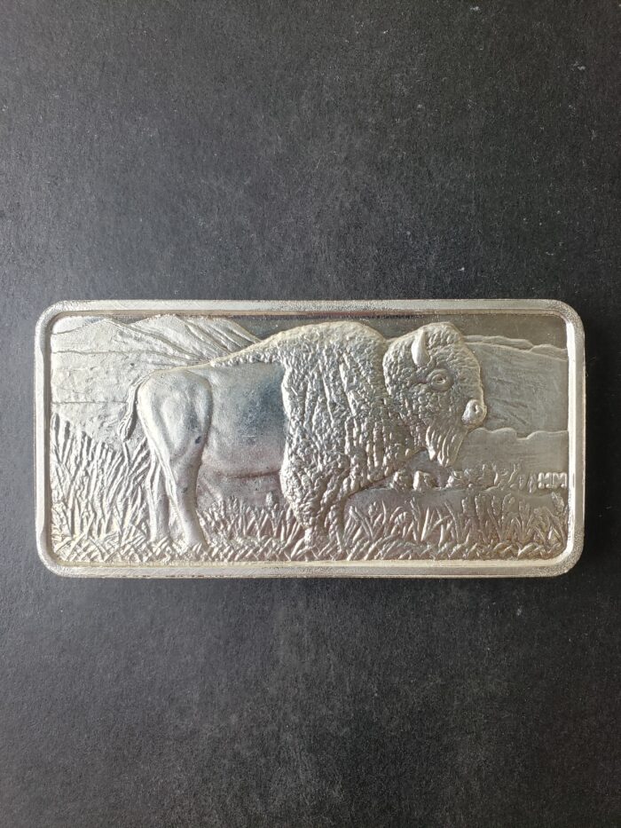 10oz Silver Buffalo Bar at $1/oz Over Spot