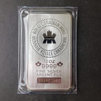 Royal Canadian Mint 10oz Silver Bar