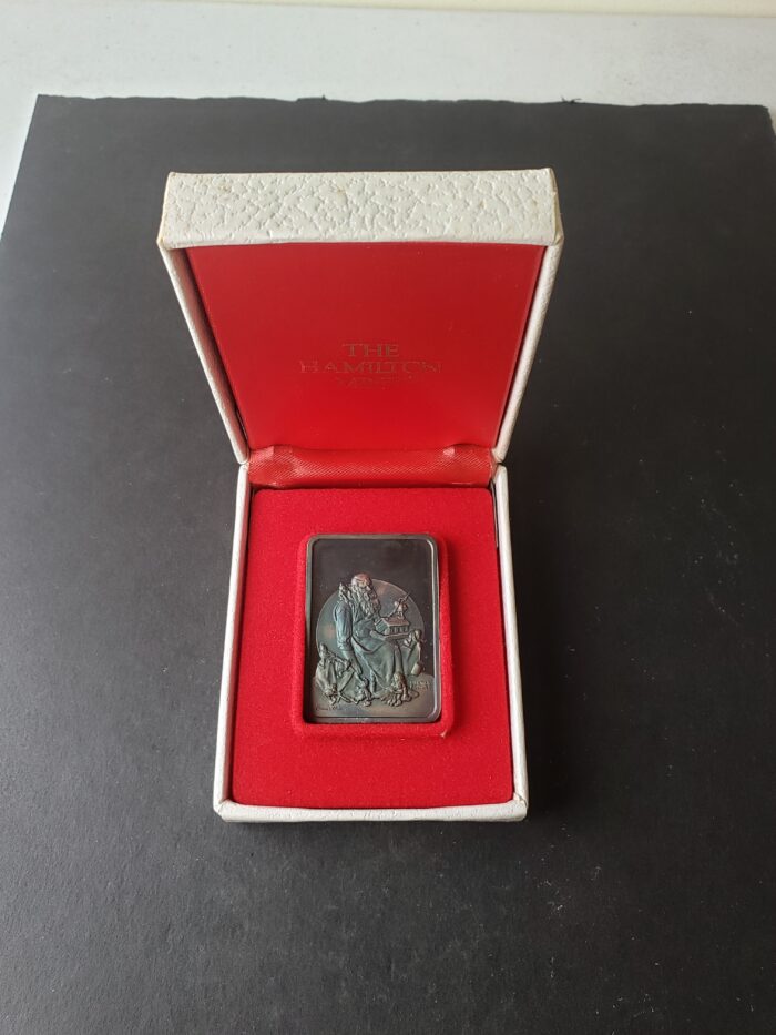 1975 Hamilton Mint 1oz Silver Norman Rockwell Ingot