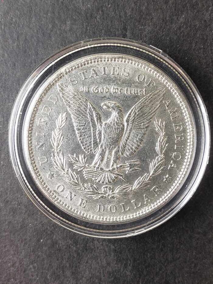 1879 $1 Morgan Silver Dollar in a Capsule - Image 2