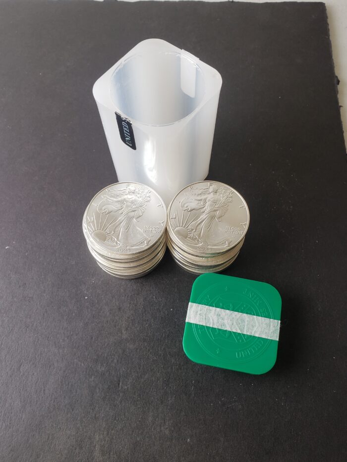 Mint Tube of 20 2023 $1 American Silver Eagle Dollars