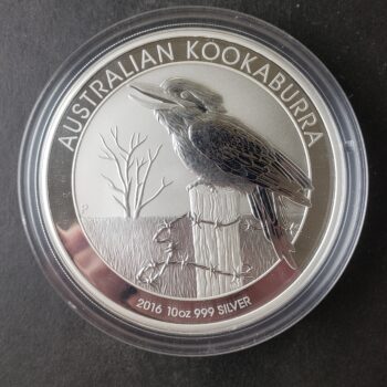 2016 P Australia $10 10oz Silver Kookaburra in Capsule