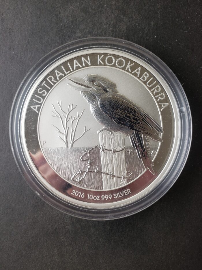 2016 P Australia $10 10oz Silver Kookaburra in Capsule