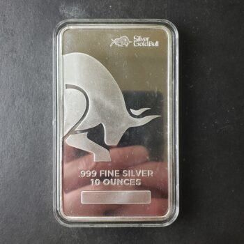 Silver Gold Bull 10oz Silver Bar in a Capsule at $1/oz Over Spot