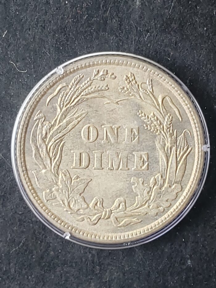 1913 10c Barber Silver Dime PCGS MS64 - Image 3