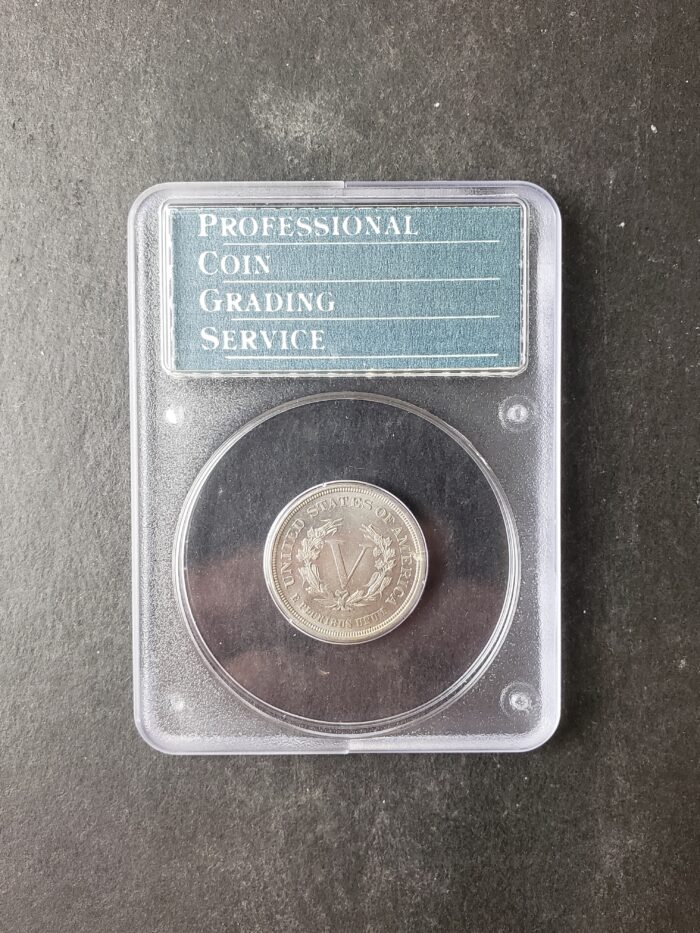 1883 5c Liberty Head V Nickel No CENTS PCGS MS64 - Image 4