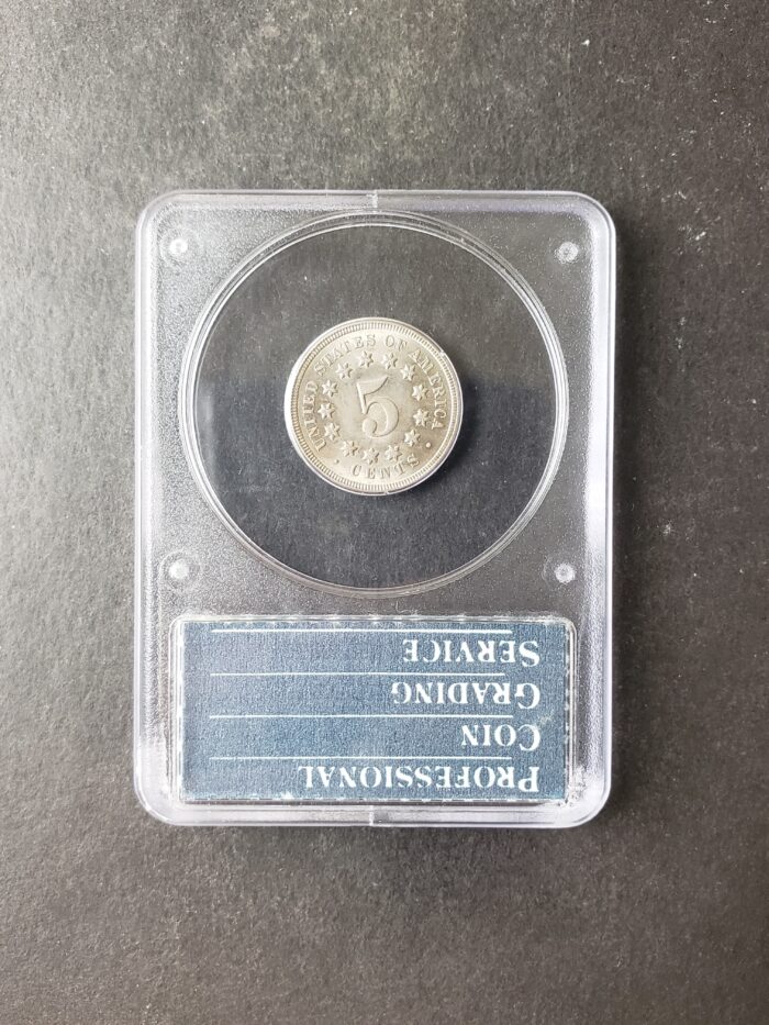1868 5c Shield Nickel PCGS MS64 - Image 4