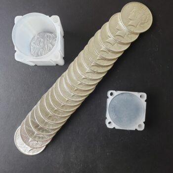 Tube of 20 $1 Peace Silver Dollars