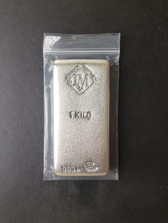 Johnson Matthey 1 kilogram Silver Bar