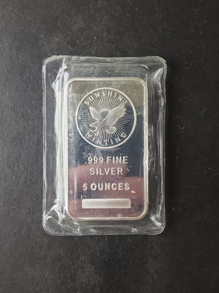 Sunshine Minting 5oz Silver Bar