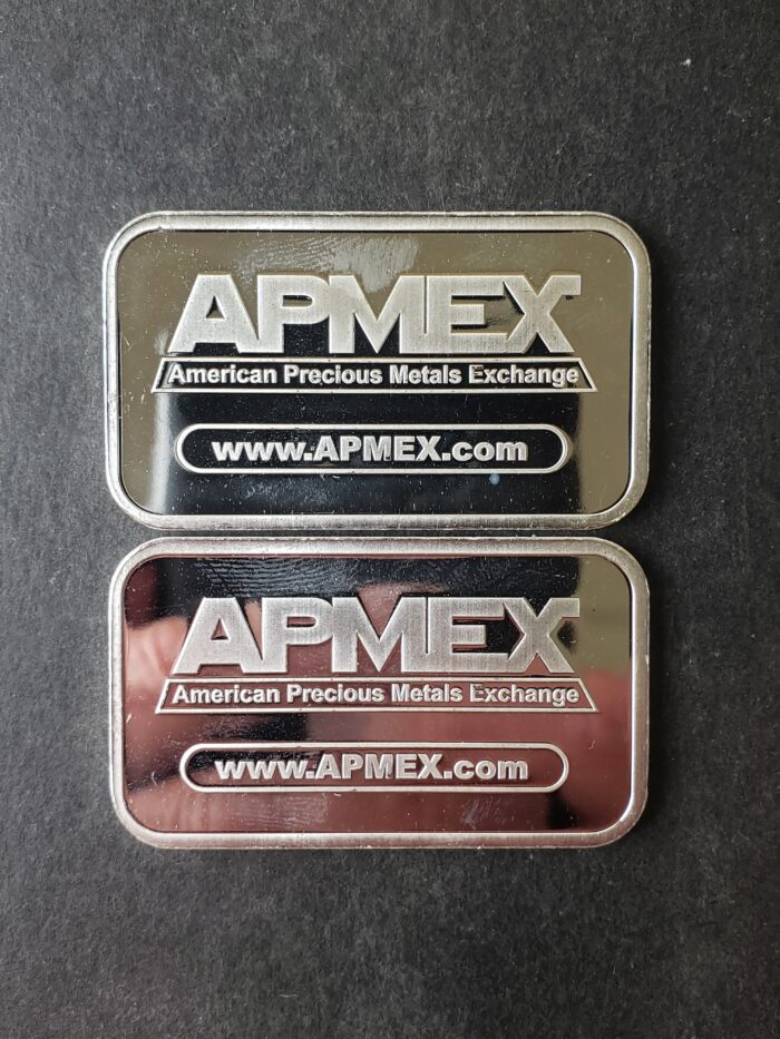 Two Apmex 1oz Silver Bars at Spot - Image 2