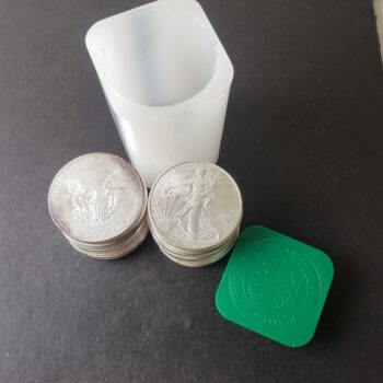 Mint Tube of 20 2011 $1 American Silver Eagle Dollars at $3/Coin Over Spot
