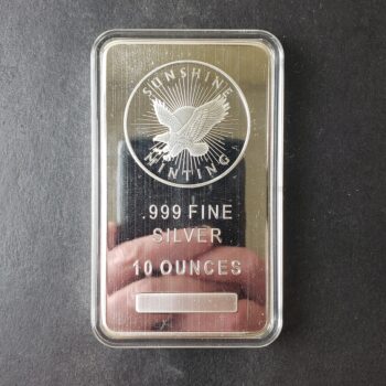 Sunshine Minting 10oz Silver Eagle Bar at 50c/oz Over Spot