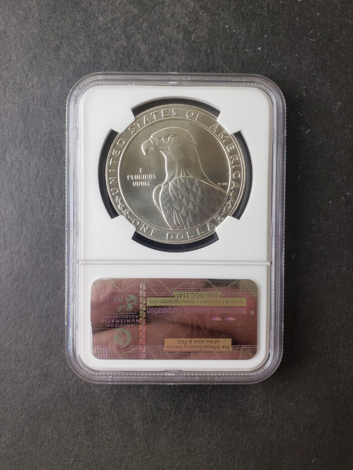 1983 P $1 United States Olympics Silver Dollar NGC MS69 - Image 2