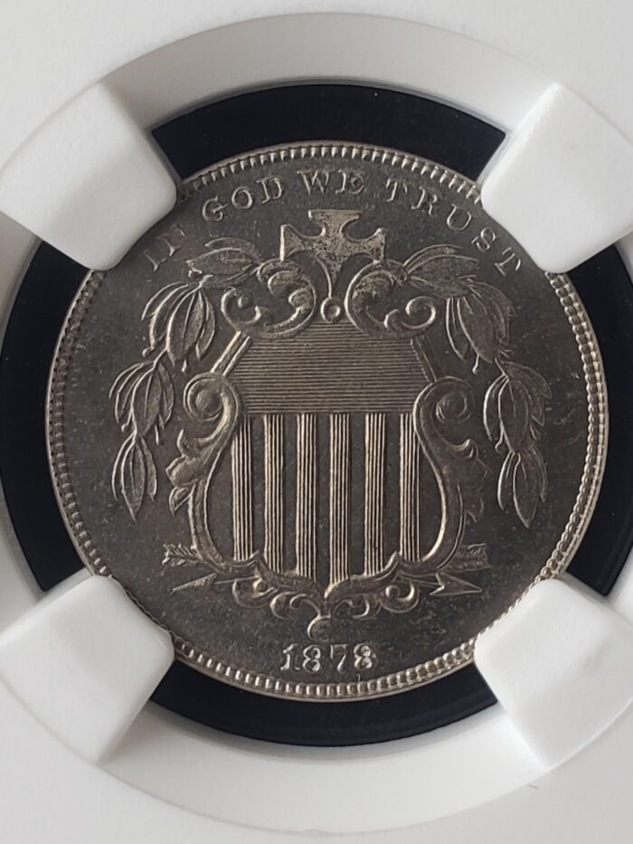 1878 Proof 5c Shield Nickel NGC PF66 - Image 2