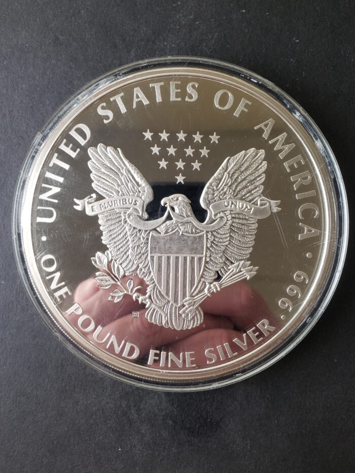1995 Proof 16oz Silver Walker Round in a Capsule at Spot Price - Image 2