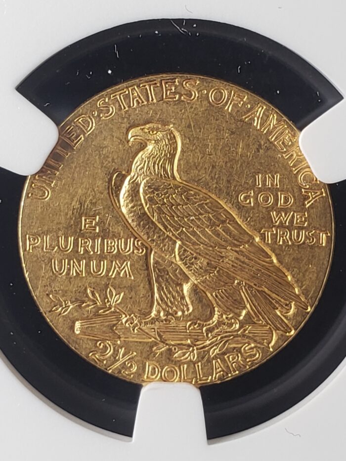 1928 $2.50 Incuse Indian Gold Quarter Eagle NGC MS61 - Image 3