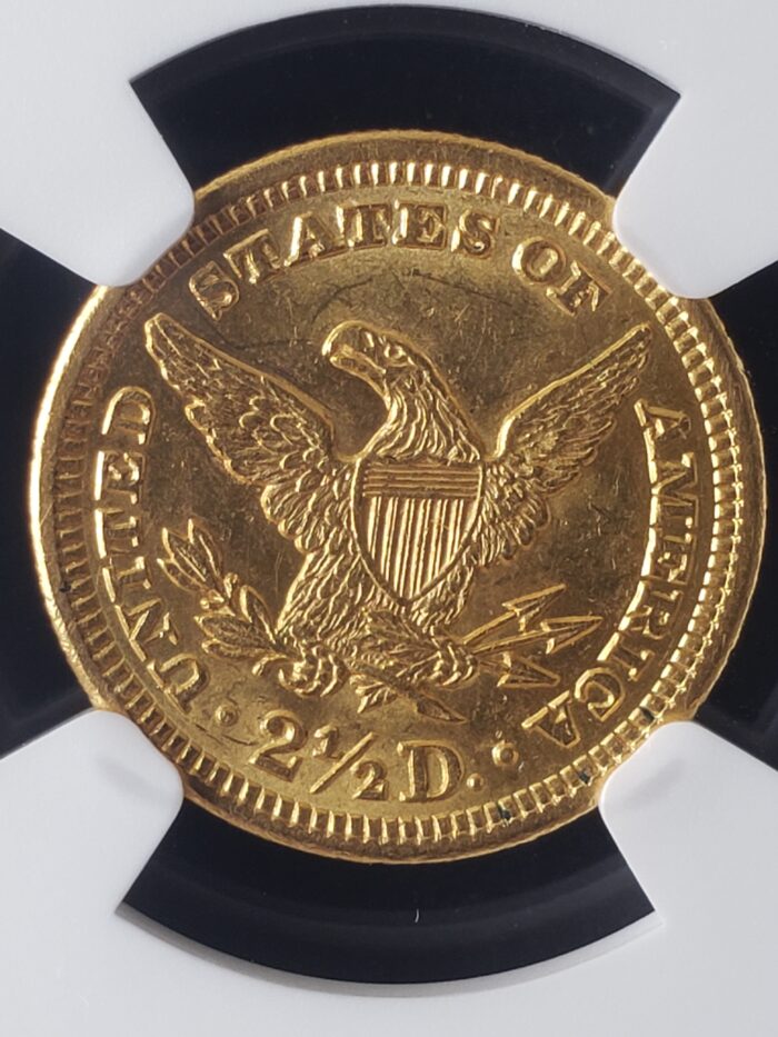 1907 $2.50 Liberty Head Gold Quarter Eagle NGC MS62 - Image 3