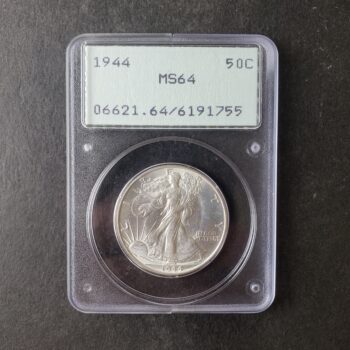 1944 50c Walking Liberty Silver Half Dollar PCGS MS64