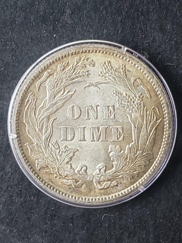1884 10c Seated Liberty Silver Dime PCGS MS64 - Image 2