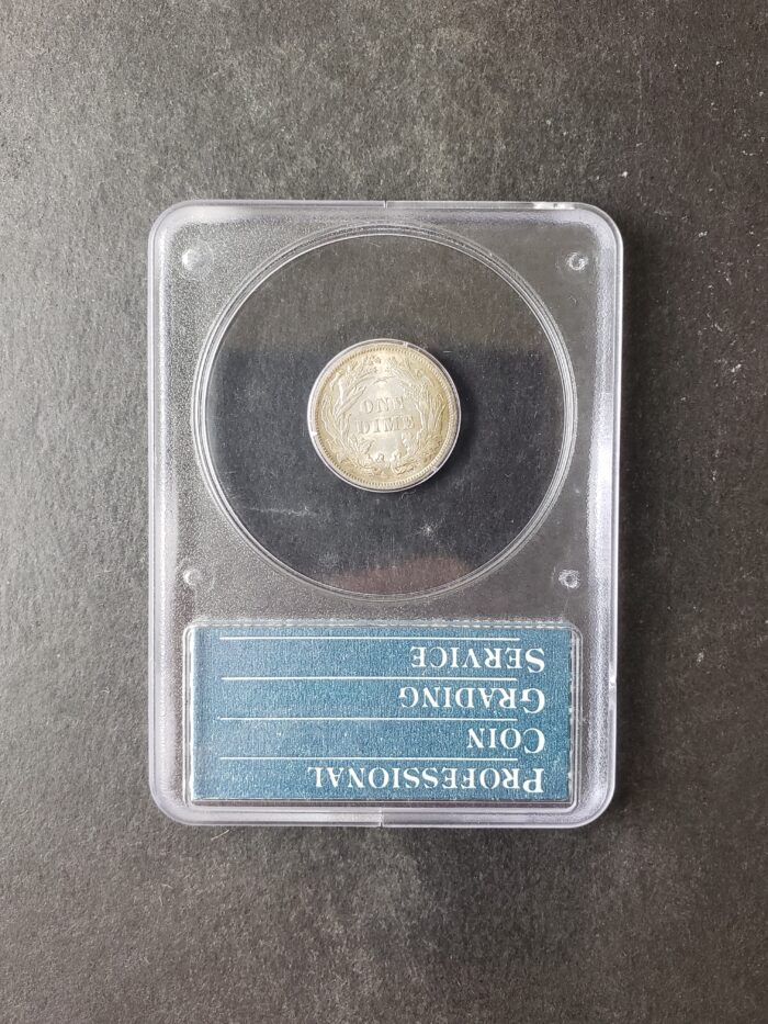 1884 10c Seated Liberty Silver Dime PCGS MS64 - Image 3