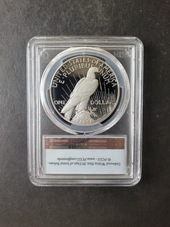 2023 S Proof $1 Peace Silver Dollar PCGS PR70 DCAM - Image 2