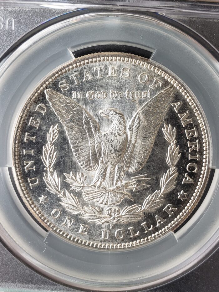1890 S $1 Morgan Silver Dollar CAC MS62 PL - Image 3