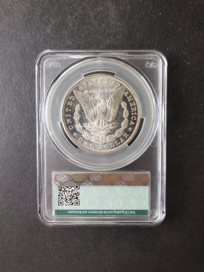 1890 S $1 Morgan Silver Dollar CAC MS62 PL - Image 4