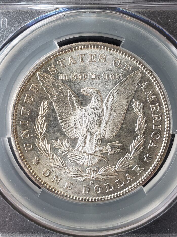 1881 S $1 Morgan Silver Dollar CAC MS62 - Image 3