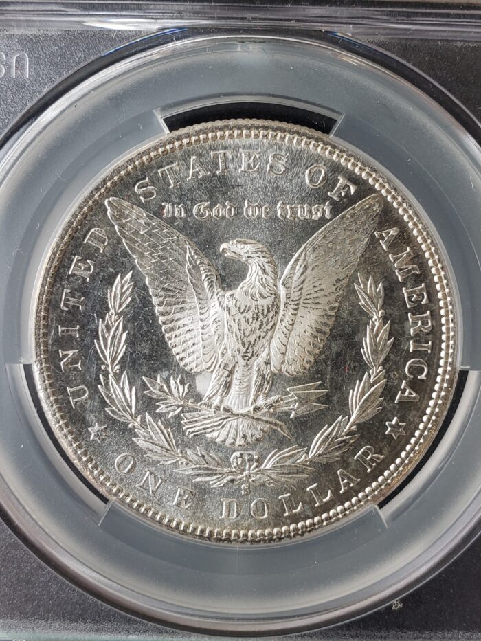 1881 S $1 Morgan Silver Dollar CAC MS65+ - Image 3