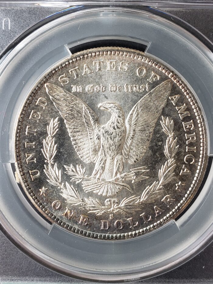1881 S $1 Morgan Silver Dollar CAC MS64 - Image 3