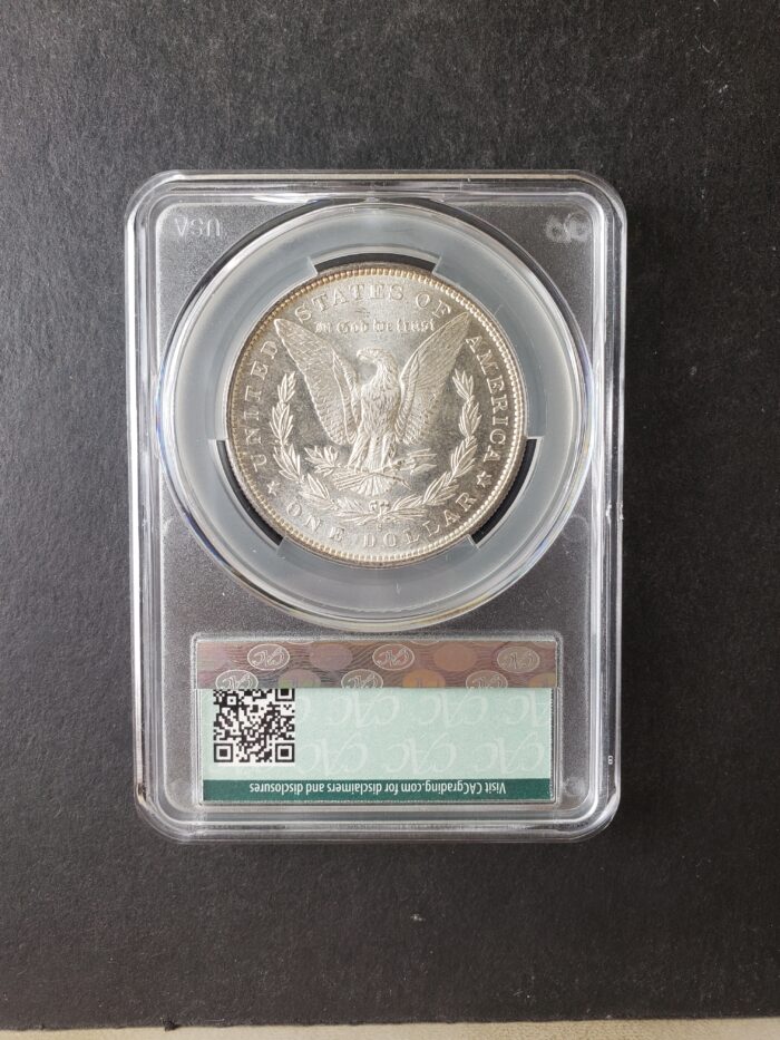 1880 S $1 Morgan Silver Dollar CAC MS63 - Image 4