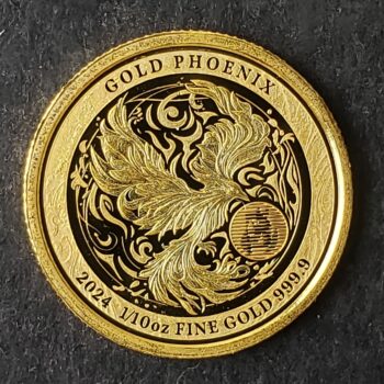 2024 Niue $25 1/10oz Gold Phoenix Coin