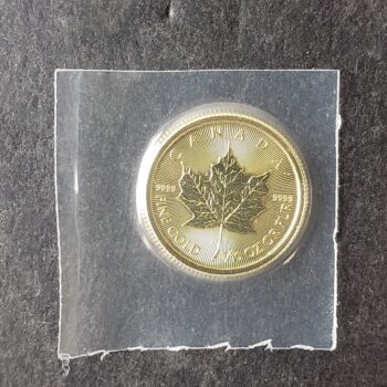 2023 Canada $5 1/10oz Gold Maple Leaf in Mint Plastic